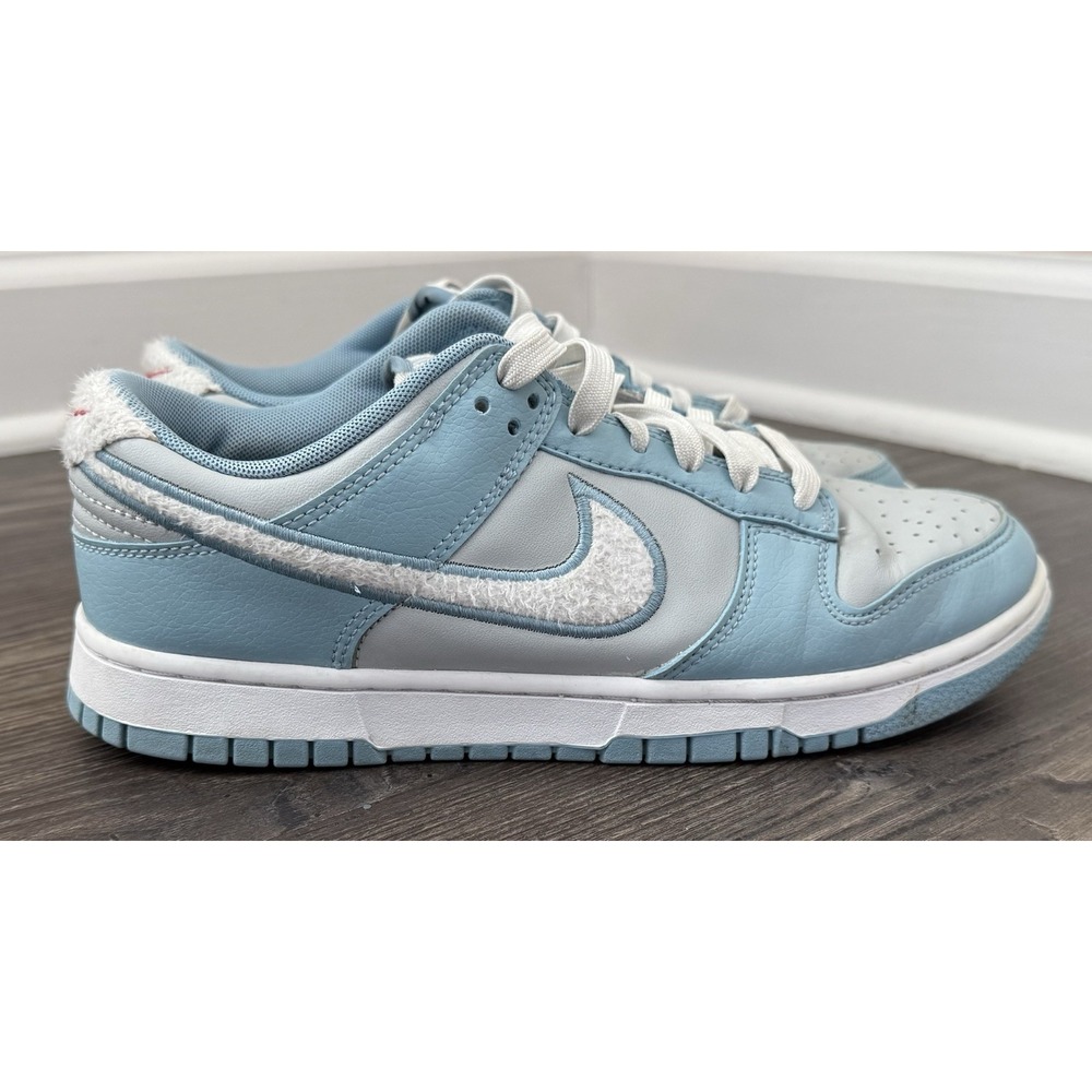 Nike Dunks Low Retro 'Fleece Swoosh' Grey Fog/Summit White FB1871-011 Men's Shoe
